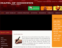 Tablet Screenshot of chapelofgoodnews.org